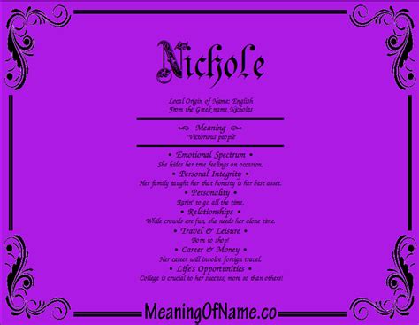 nycholea|nicole meaning.